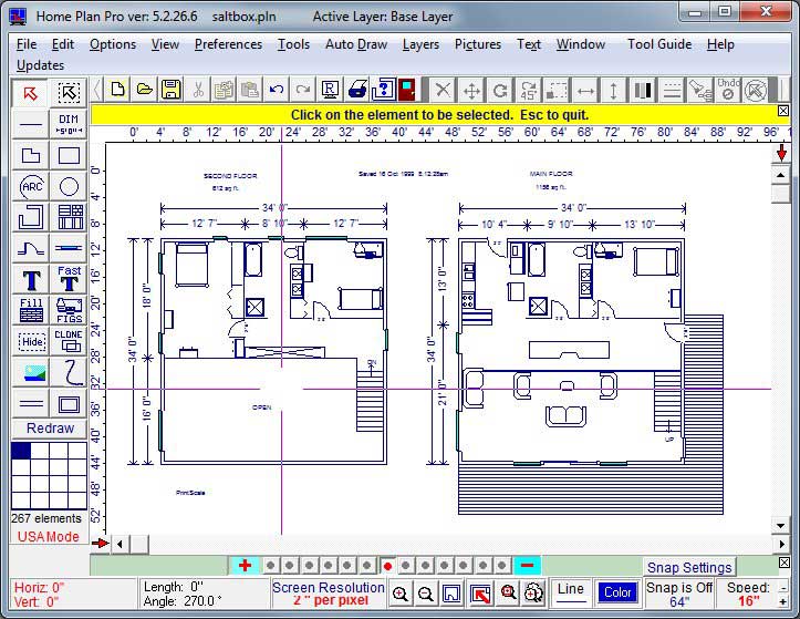 Một mẫu ví dụ thiết kế nhà bằng Home Plan Pro