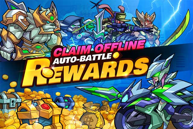 Tham gia các trận chiến tự động để có cơ hội nhận nhiều phần thưởng giá trị