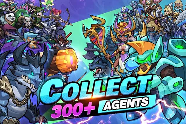 Thu thập hơn 300 đặc vụ thuộc 6 lớp khác nhau để vạch ra những chiến thuật đa dạng