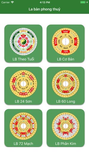 Giao diện La bàn phong thủy
