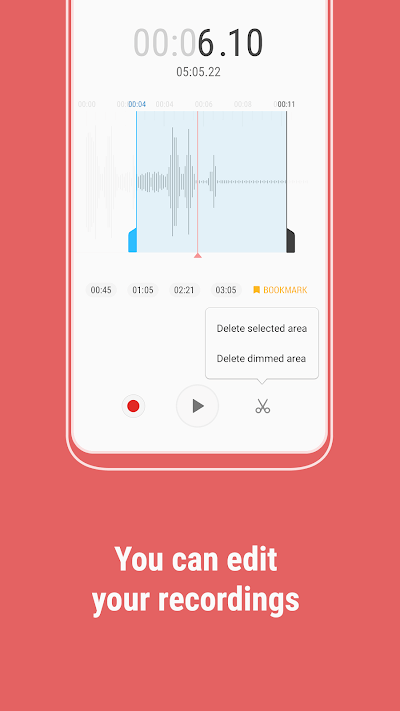 Chỉnh sửa file ghi âm với Samsung Voice Recorder