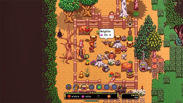 Có rất nhiều việc để bạn làm trong Serin Fate: làm vườn, khai thác tài nguyên, câu cá...