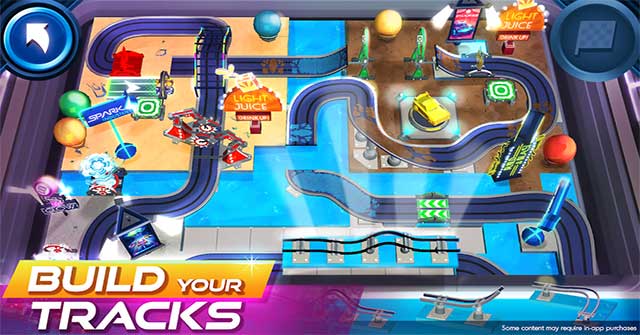 Xây dựng vô số đường đua độc đáo và đua xe trong game RaceCraft cho Android