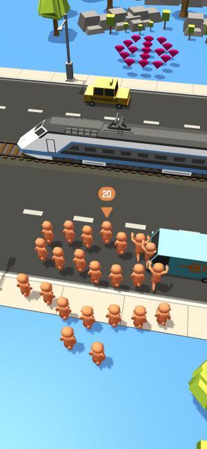 Băng qua đoạn đường đông đúc xe cộ qua lại