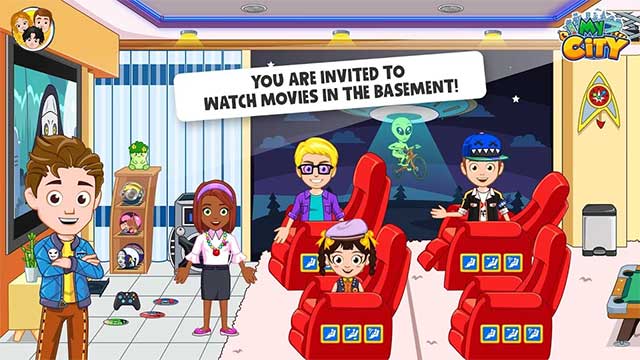 Khám phá nhiều căn phòng thú vị trong My City: My Friend's House for Android