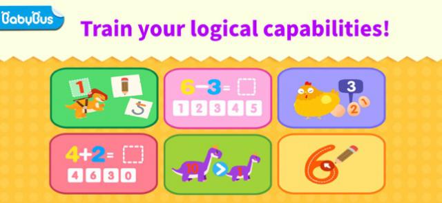 Bé học toán và cải thiện khả năng logic với Baby Panda's Math Games 