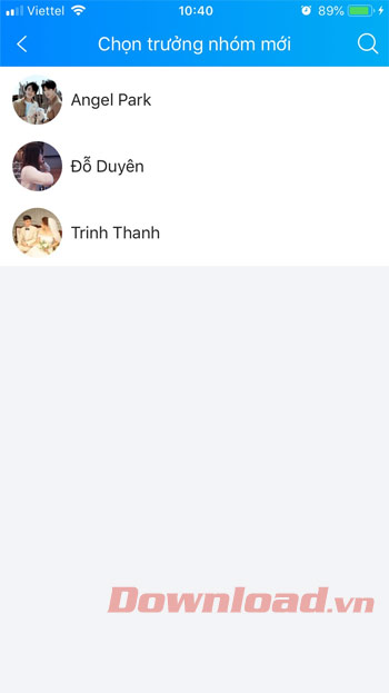 Chọn trưởng nhóm