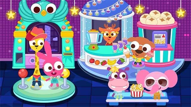 Trong game Papo World Playground có rất nhiều địa điểm để các bạn nhỏ khám phá