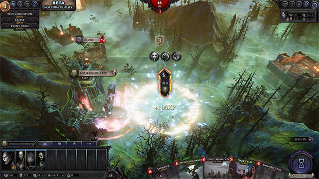 Immortal Realms: Vampire Wars là sự kết hợp của lối chơi chiến thuật theo lượt, đế chế và thẻ bài
