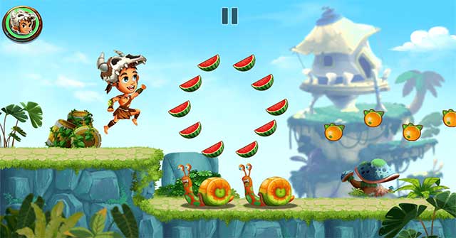 Jungle Adventures Run cho Android là game đi cảnh mới dễ thương và thú vị