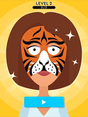 Face Paint có nhiều khuôn vẽ độc đáo