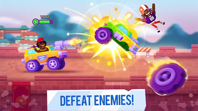 Đánh bại mọi kẻ thù để trở thành tay đua đứng đầu giải đấu