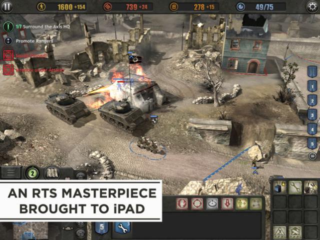 Tận hưởng kiệt tác RTS Company of Heroes trên iPad 