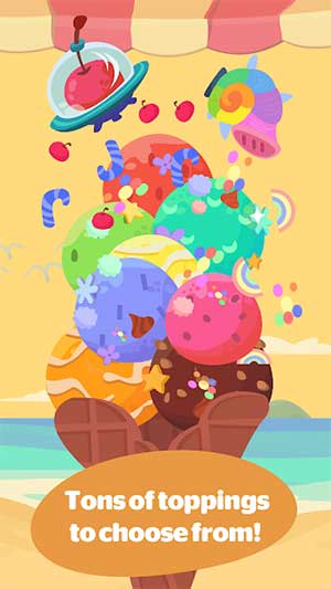 Vô số topping để trang trí cho kem