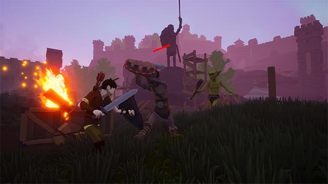 Chiến đấu với ác quỷ trỗi dậy trong Aron's Adventure PC