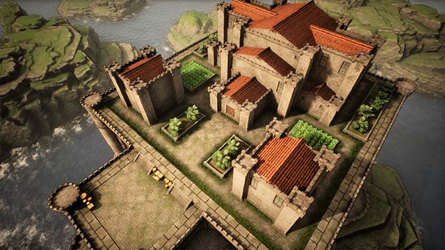 Xây dựng lâu đài góc nhìn từ trên xuống trong Castle Creator