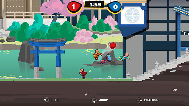 Thể hiện những đòn Kungfu đỉnh cao trong game KungFu Kickball