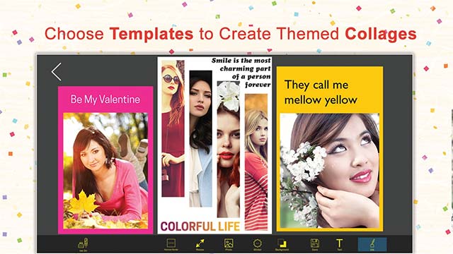 Chọn template và bắt đầu ghép ảnh đẹp với Picture Collage