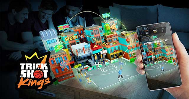Trick Shot Kings cho Android là game bóng rổ vui nhộn được thiết kế dưới dạng AR
