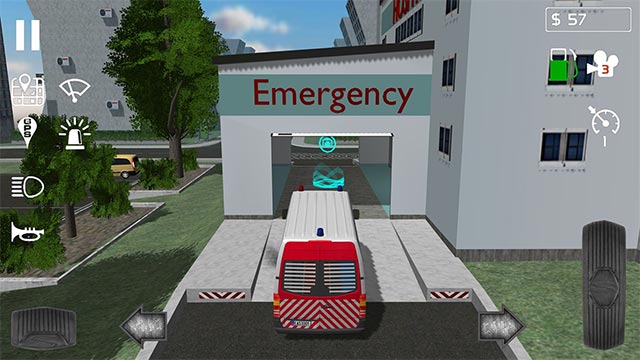 Thể hiện kỹ năng lái xe nhanh và an toàn trong Emergency Ambulance Simulator