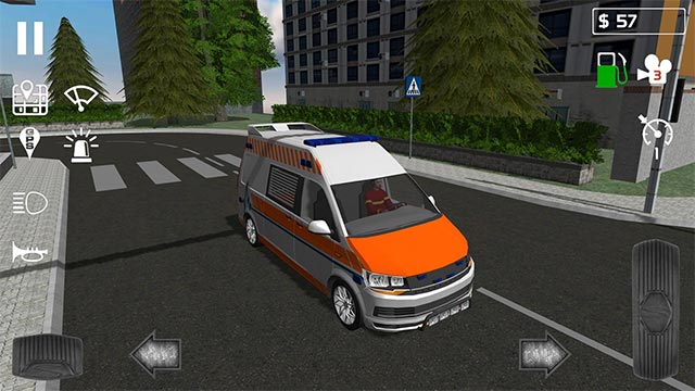 Emergency Ambulance Simulator là game mô phỏng lái xe cấp cứu chân thực