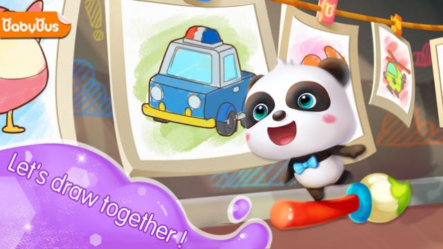 Tô màu cùng nghệ sĩ gấu trúc trong game Little Panda's Drawing Board 