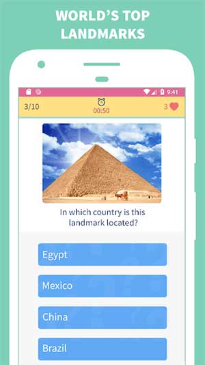 Trivia 360 có nhiều hình thức câu đố khác nhau