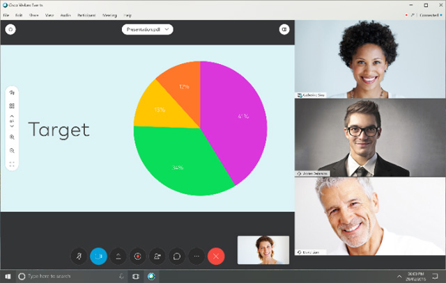 Chia sẻ màn hình và dữ liệu trong thời gian thực với Webex app