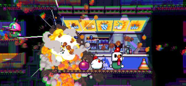 Tham gia đặt bom cùng gà trong game Bomb Chicken
