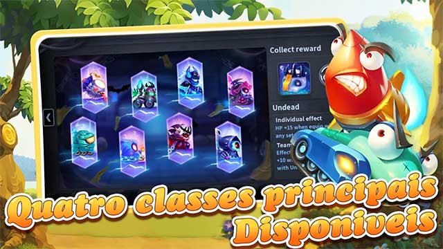 Chọn trong số bốn class chính: Attacker, Ranger, Healer hoặc Support