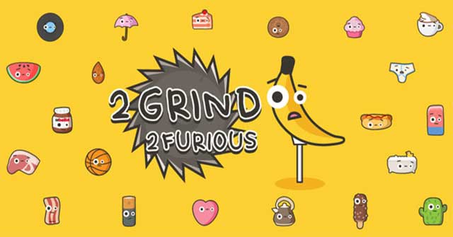 Bắn các loại đồ ăn siêu dễ thương lên bầu trời để thu thập vàng trong 2 Grind 2 Furious