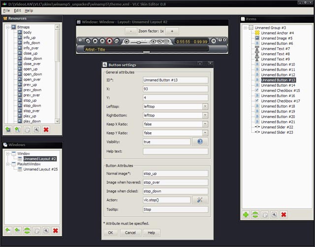 Tạo skin nhanh và đơn giản cho VLC Media Player