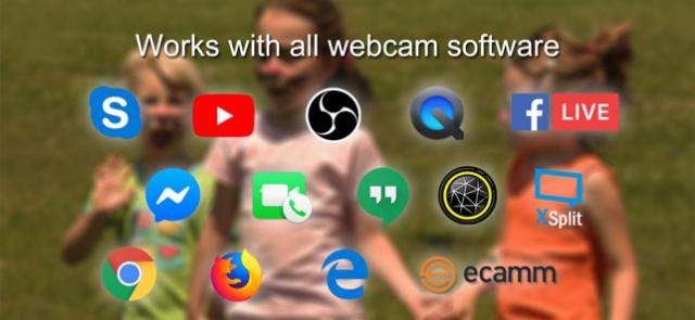 Hoạt động với tất cả phần mềm hỗ trợ webcam