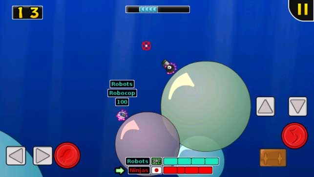 Một bàn chơi thú vị trong Hedgewars cho iOS 