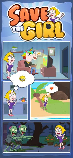 Save The Girl là game giải đố cứu cô gái hài hước