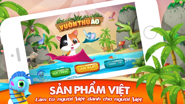 Ứng dụng Vườn Thú Ảo cho iPhone