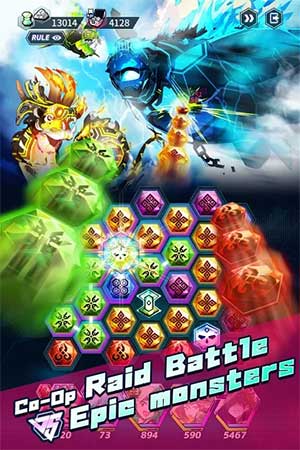 Chơi game match 3 để giải phóng sức mạnh của anh hùng