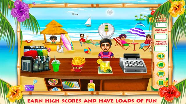 Ghi điểm để hiện thực hóa giấc mơ trong game Beach Food Court 