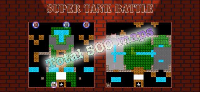 Super Tank Battle có tới 500 bản đồ cho bạn chiến đấu