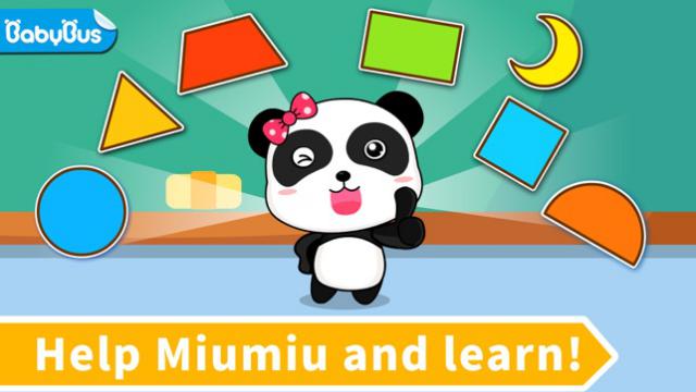 Cùng gấu trúc Miumiu học hình dạng trong game Learning Shapes