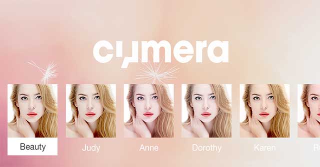 Cymera for iOS cung cấp nhiều bộ lọc và hiệu ứng làm đẹp đa dạng