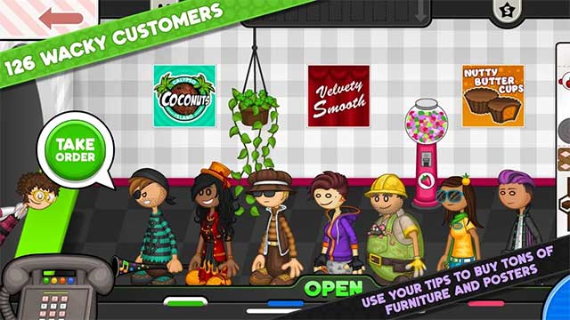Phục vụ 126 khách hàng khó tính trong Papa's Bakeria To Go! for Android