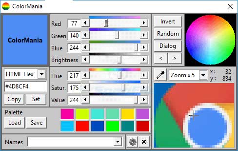 Giao diện ColorMania