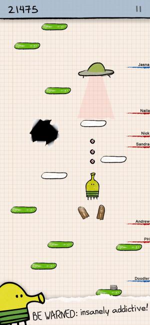 Cùng Doodle tham gia vào hành trình phiêu lưu trên bản đồ giấy trong game Doodle Jump