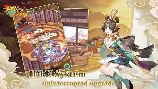 Ngay khi bước vào thế giới AFK Legends, các nhân vật sẽ tự động chiến đấu 