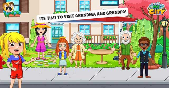 Đến thăm nhà ông bà trong game mô phỏng My City: Grandparents Home