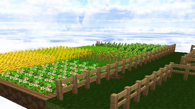 Trong Sky Block, người chơi có thể tự mình xây dựng nhiều công trình thú vị