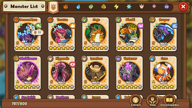 Dàn quái thú khủng trong game Haypi Monster 3