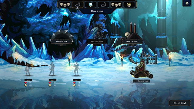 Thể hiện chiến lược khôn ngoan trong khi phòng thủ bảo vệ dungeon