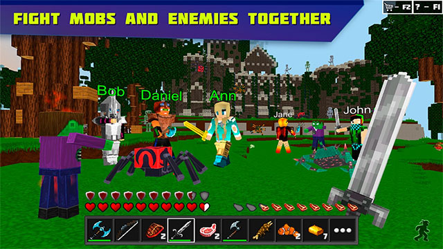 Download game Planet of Cubes Survival Craft